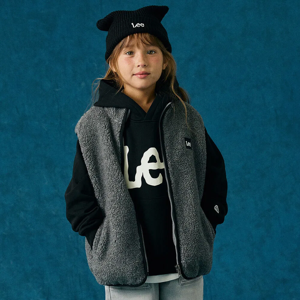 Детский флисовый жилет угольного цвета от Lee Kids
