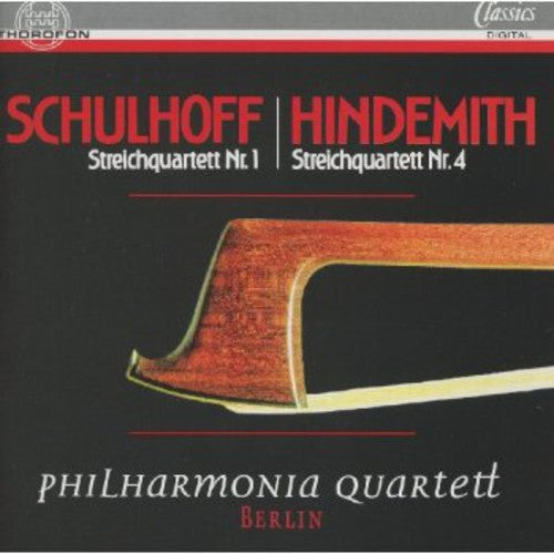 

CD диск Schulhoff / Philharmonia Quartett Berlin: String QT No 1 / QT No 5