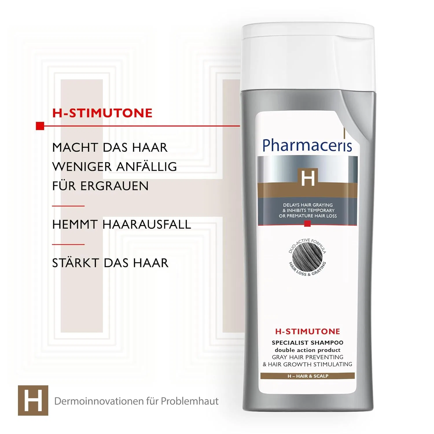 Шампунь Pharmaceris H Stimutone против седины и выпадения волос Pharmaceris — фото 4