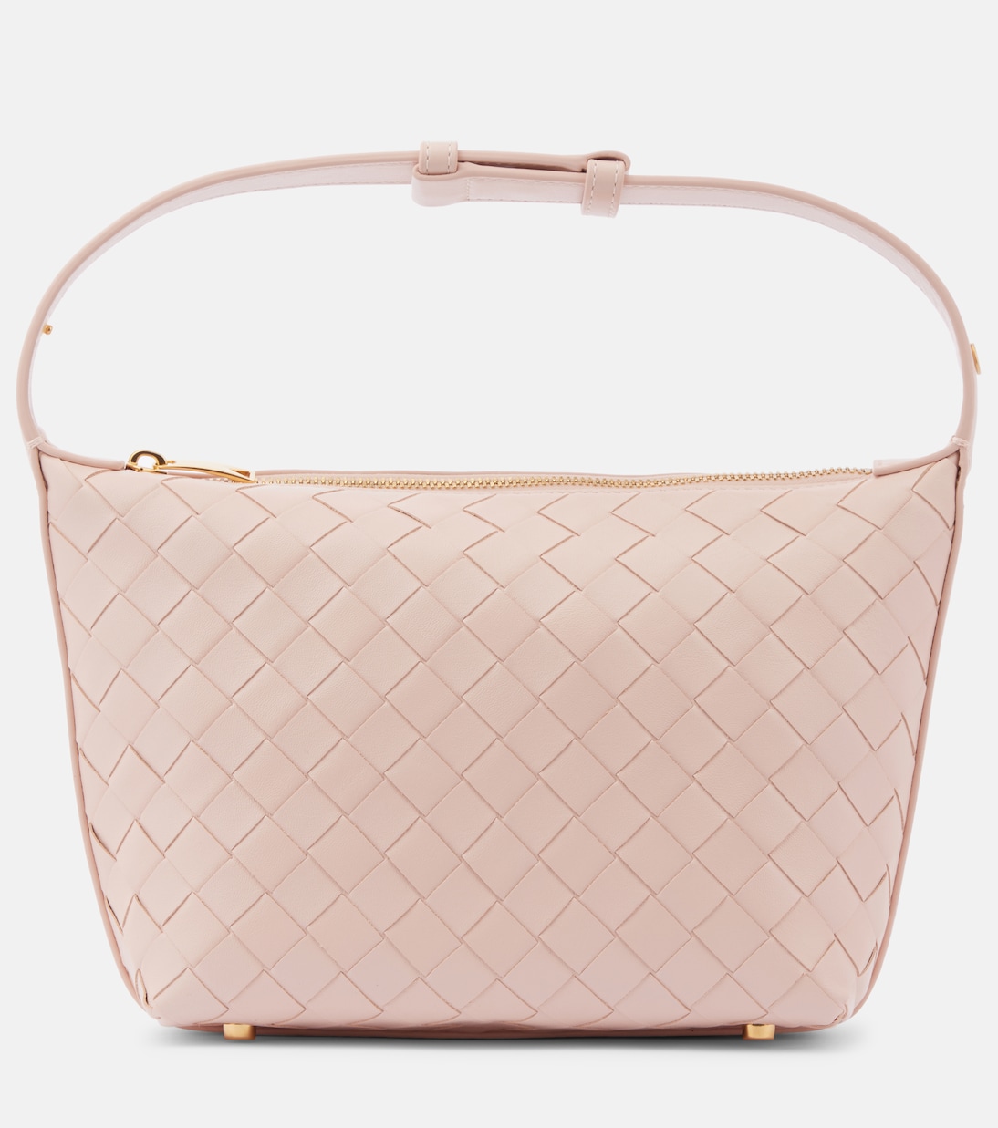 

Кожаная наплечная сумка Wallace Bottega Veneta, Cameo-Gold