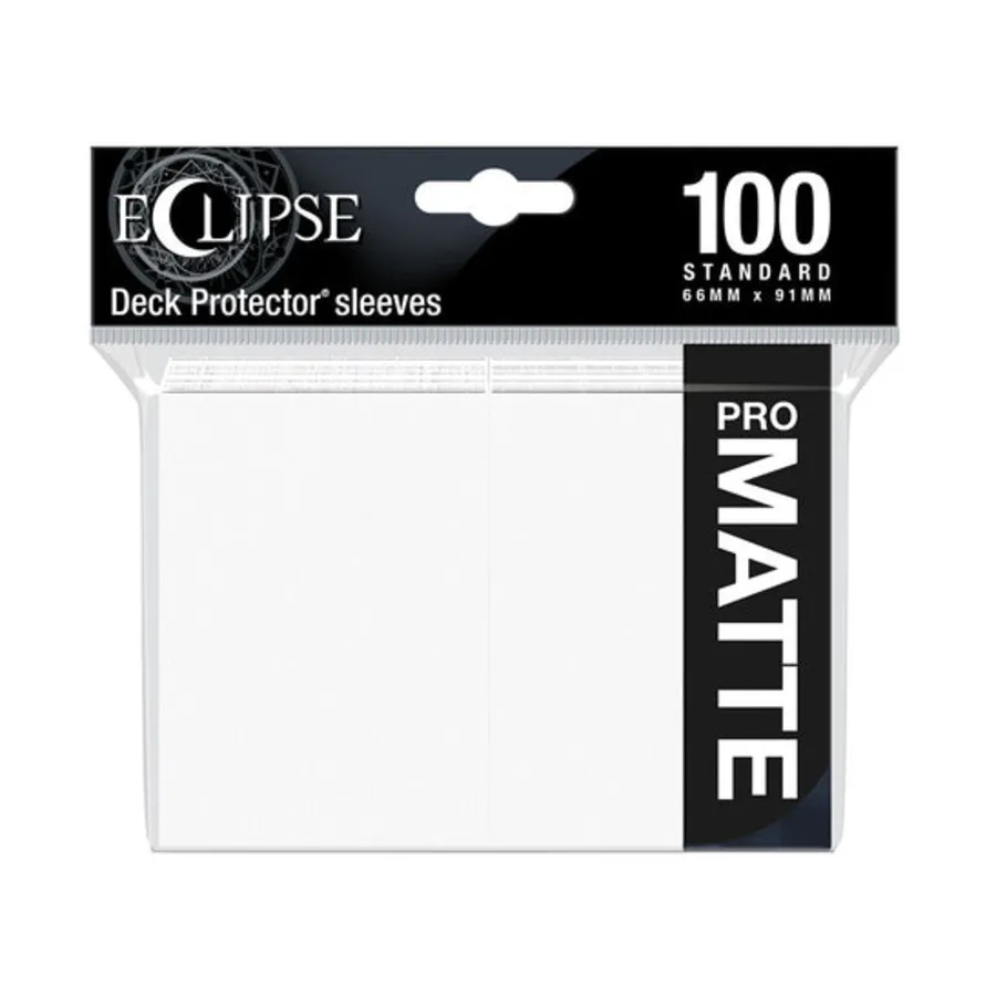 

Eclipse Matte — Арктический белый (10 упаковок по 100 шт.), Card Sleeves - Standard - Black & White (Ultra Pro)