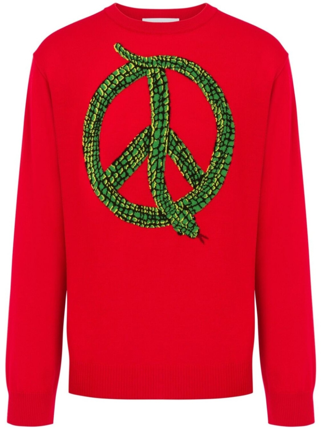 

Джемпер с вышитым логотипом Moschino, красный