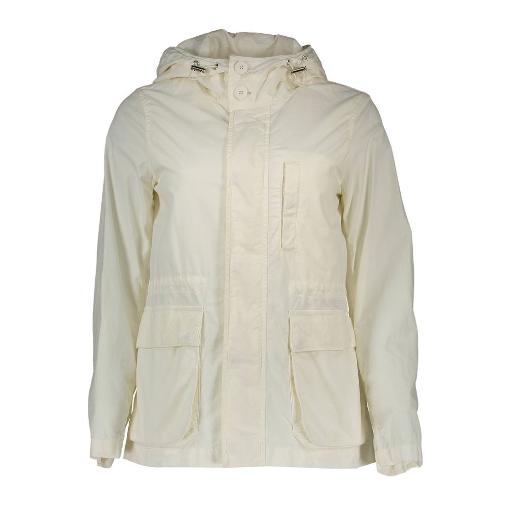 

Белая хлопковая женская куртка Gant, White