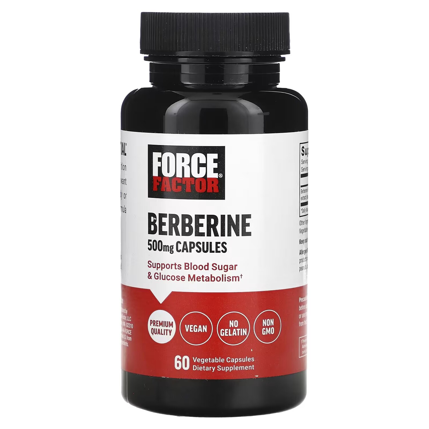 

Берберин Force Factor 500 мг, 60 капсул