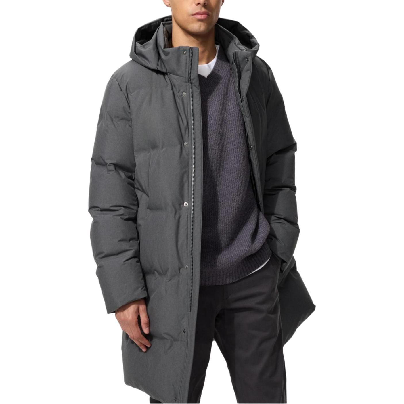 

UNIQLO Пуховик унисекс асфальтово-серый, Asphalt Gray