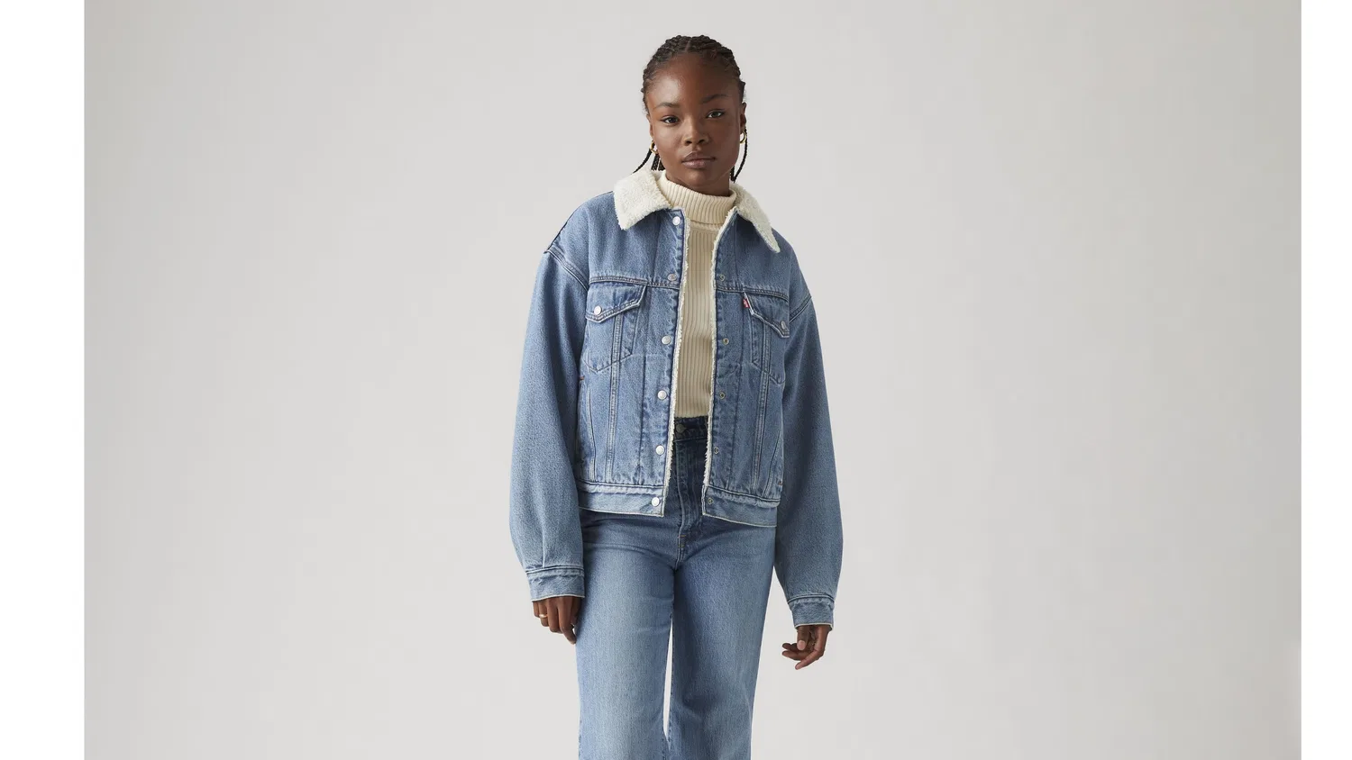 Куртка-тракер Sherpa в стиле 90-х Levi's, Dark Wash