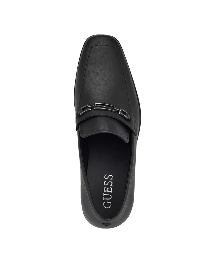 Мужские классические лоферы Hendo Square Toe Slip On GUESS, черный — фото 4