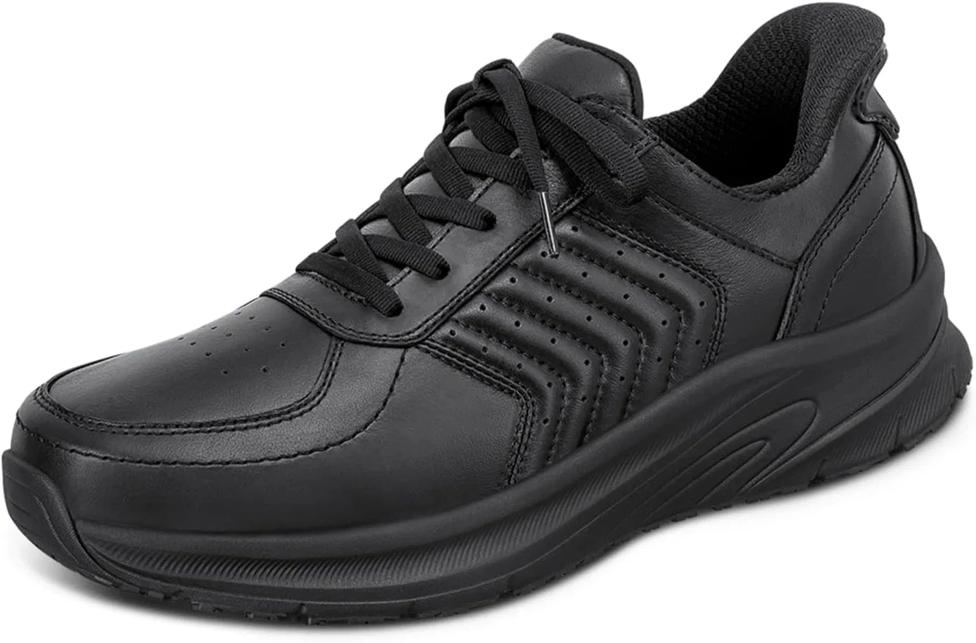 Мужские ортопедические кроссовки Orthofeet Navigate Hands-Free без шнурков, Black