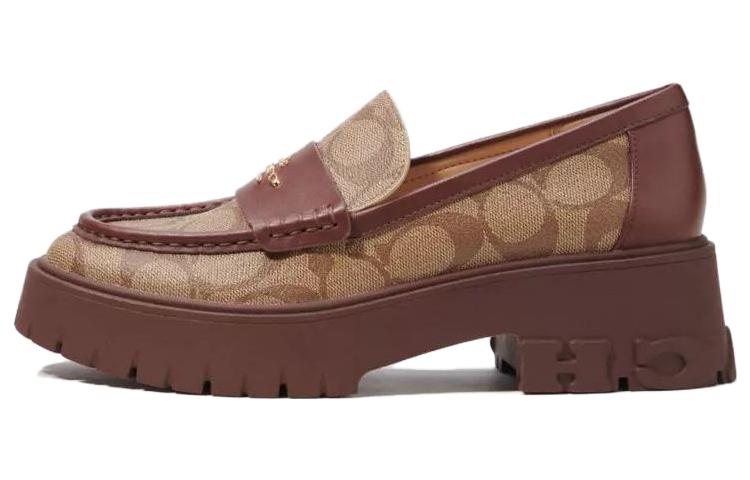 COACH Лоферы Signature женские цвета хаки