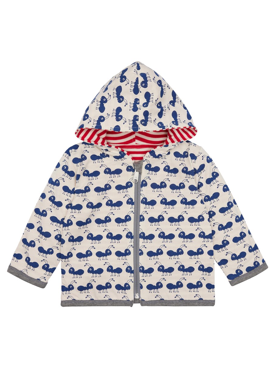 Толстовка с капюшоном на молнии loud + proud Wendejacke mit Kapuze, ярко-красный — фото 2
