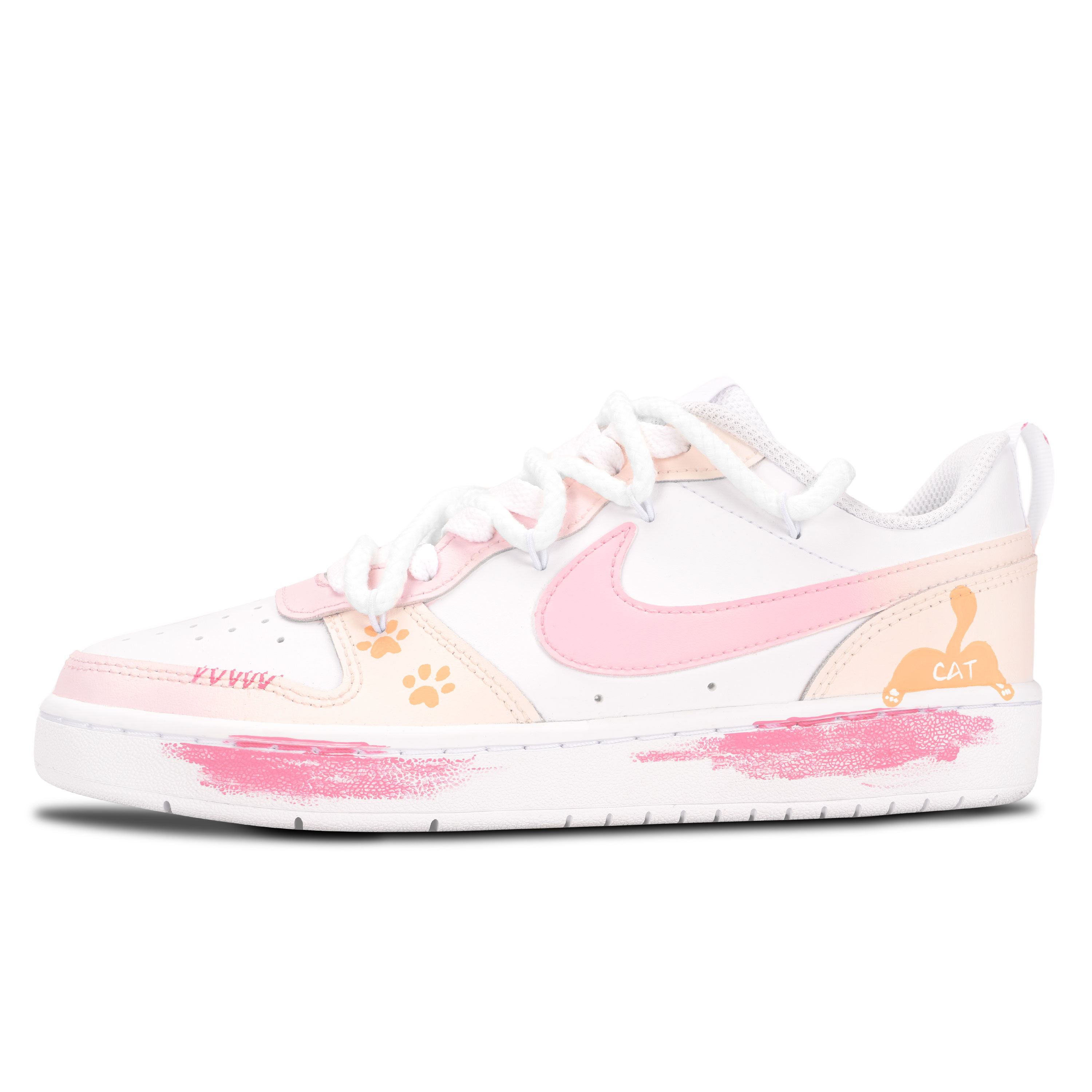 

Детские скейтерские кроссовки Court Borough для младших школьников Nike, розовый