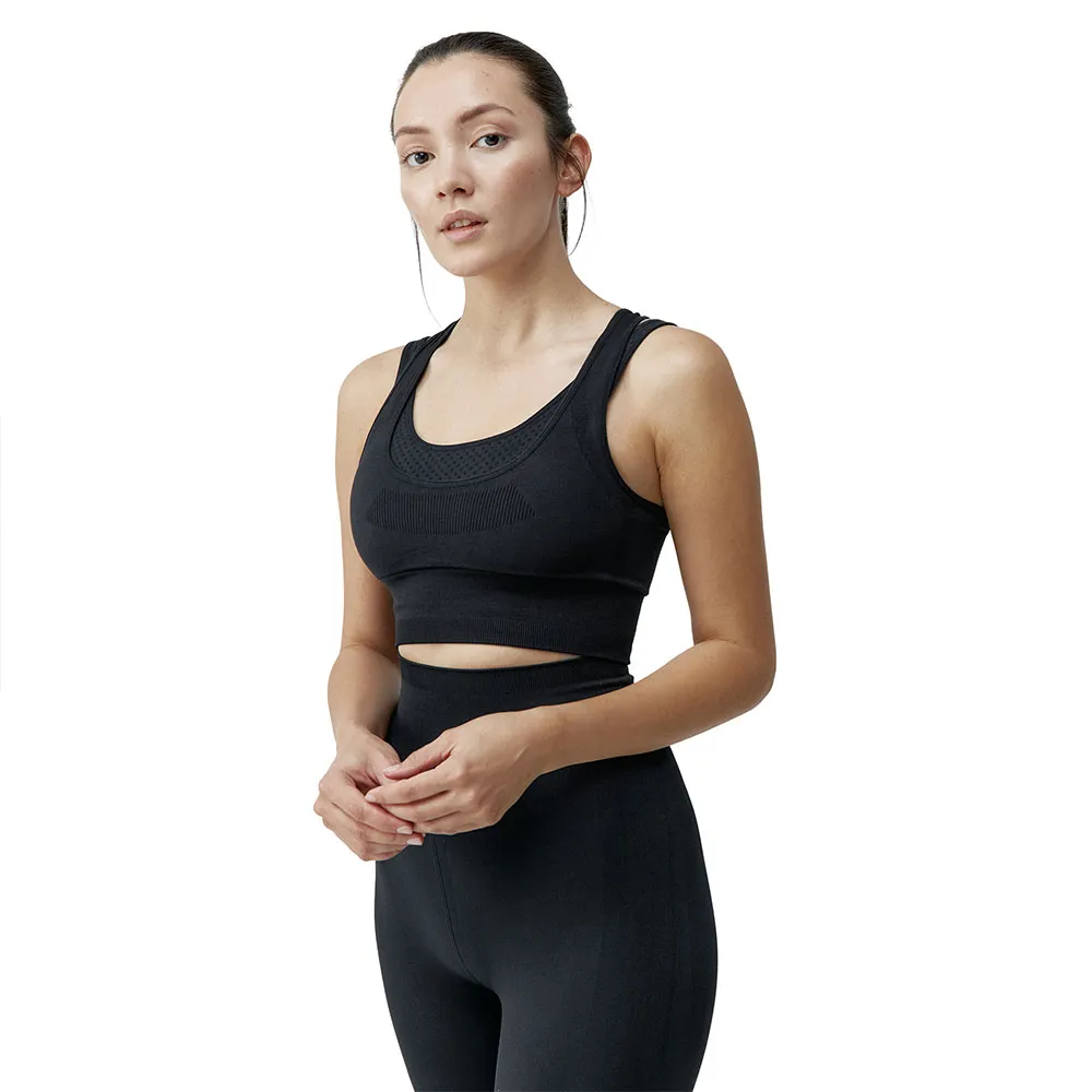 

Спортивный топ Born Living Yoga Nina seamless high support, черный