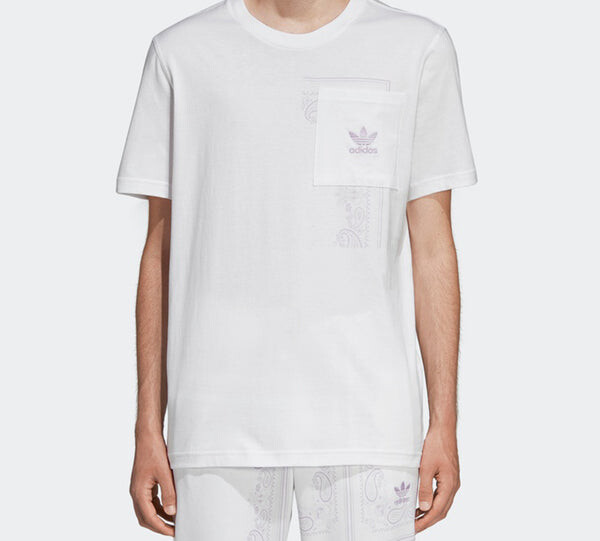 Футболка originals cashew printing big pocket short sleeve white Adidas, белый — фото 3