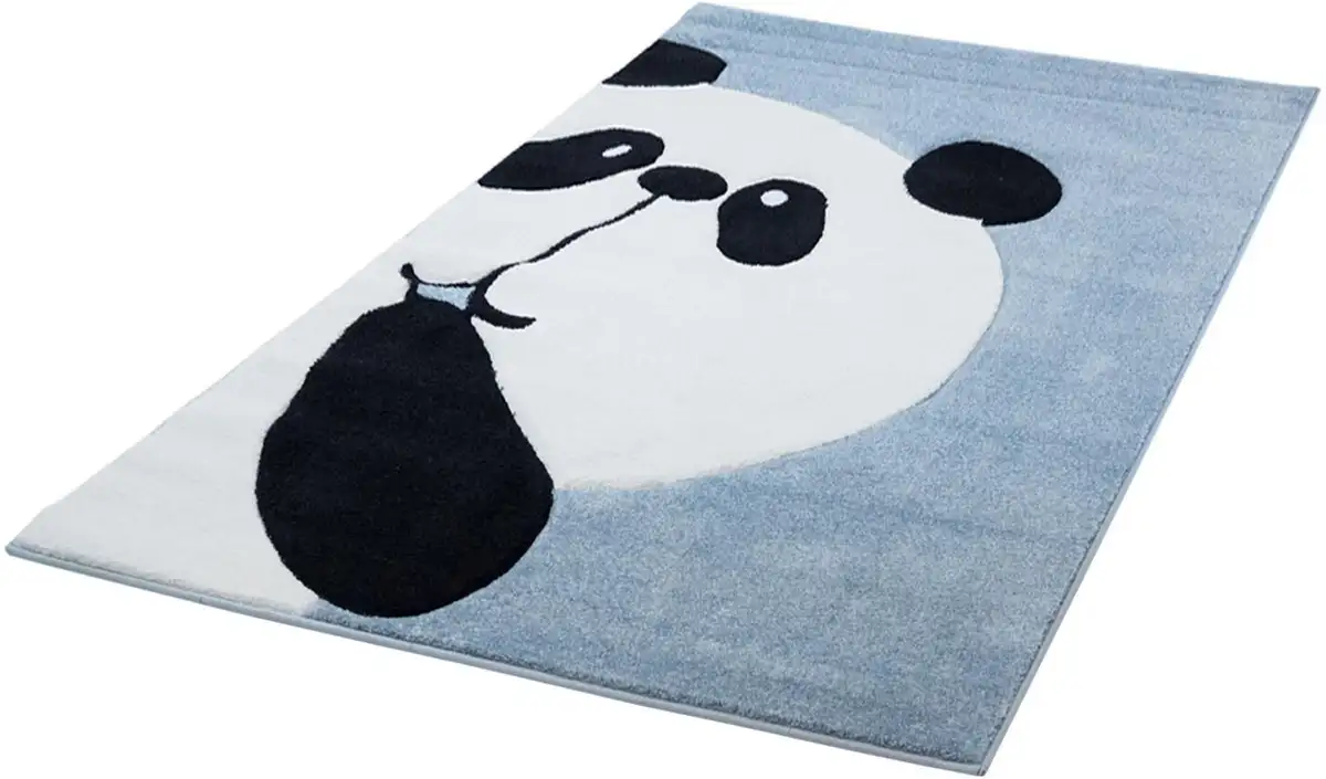 

Детский ковер Carpet City "Bueno Kids 1389", прямоугольный, игровой коврик, мишка панда, 3D эффект, мягкий ворс, прост в уходе 80х150 см, синий