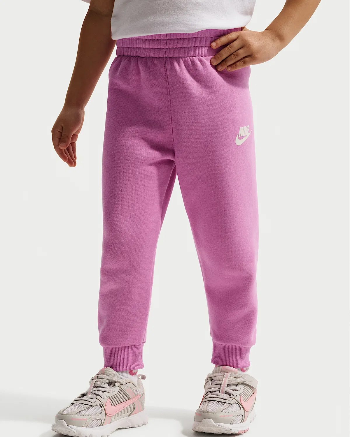 Детский флисовый свитшот с капюшоном и джоггеры Nike, Purple — фото 4
