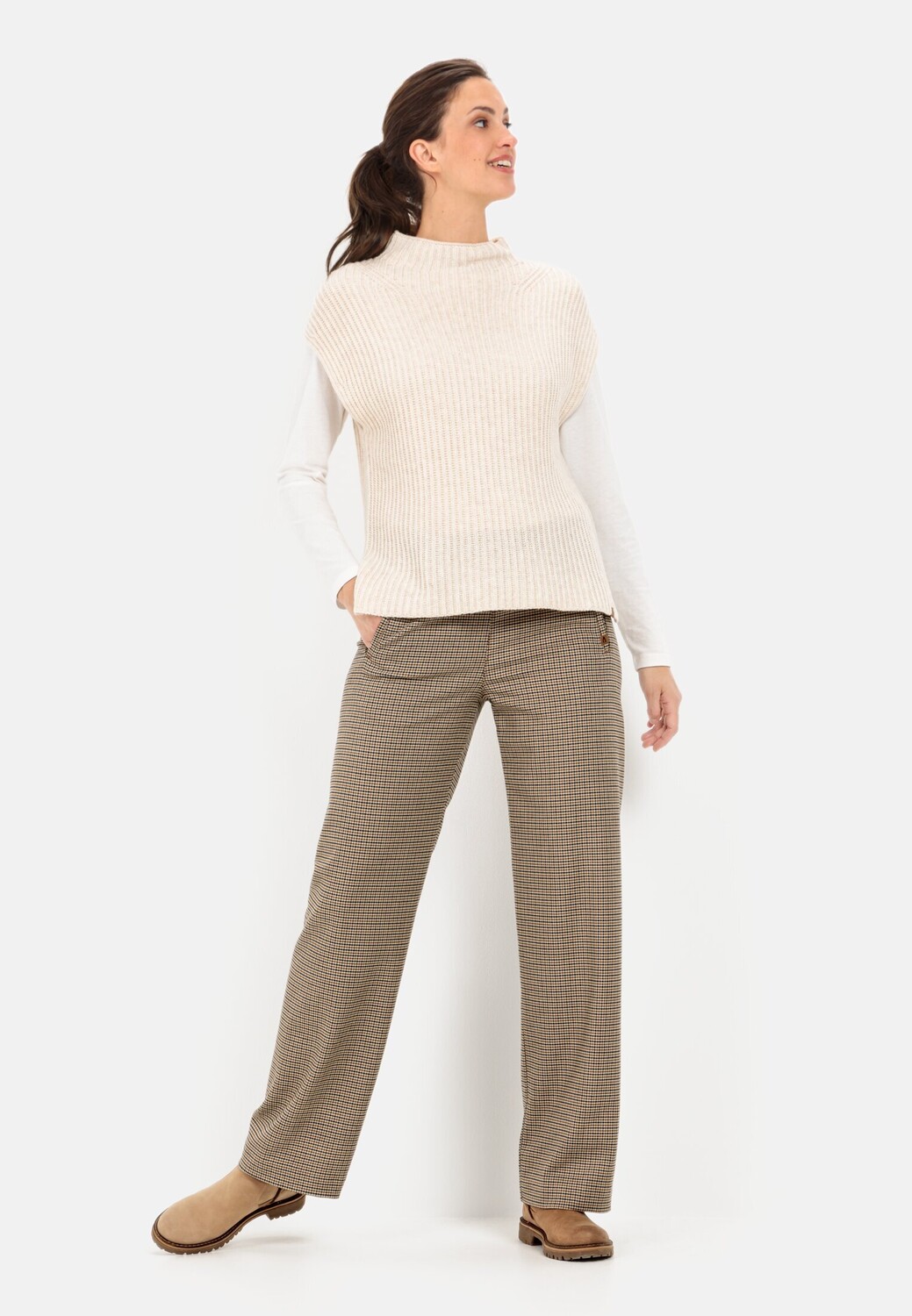 

Брюки Camel Active Straight Fit Hose mit Gummizug, коричневый