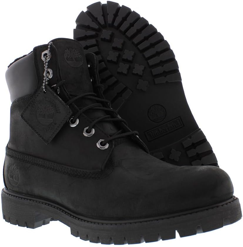 Мужские 6-дюймовые ботинки премиум-класса Timberland, Black Nubuck — фото 2