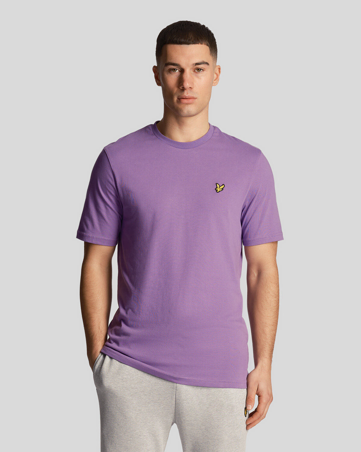 

Футболка в одном цвете Lyle & Scott, фиолетовый