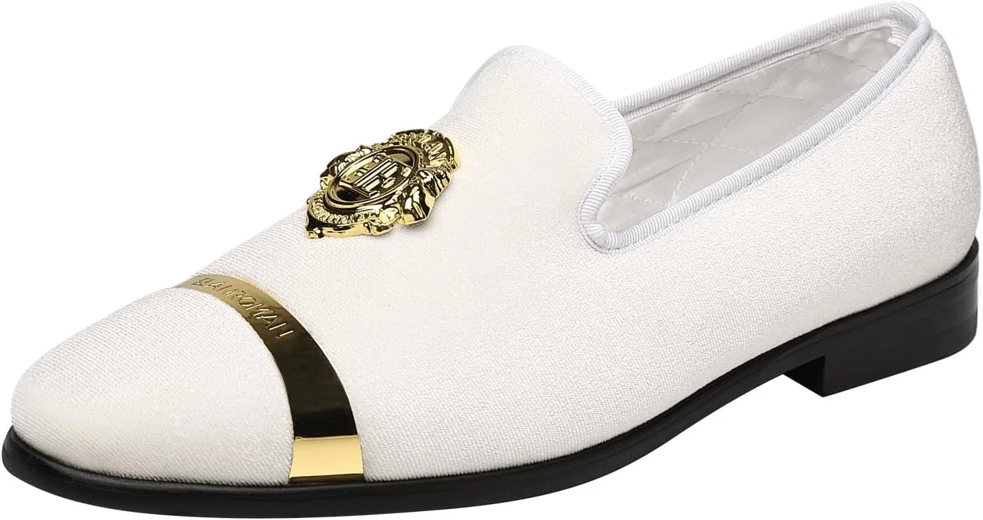Мужские лоферы ELANROMAN 49-3LGD-YOYQ, White Opulent Garden