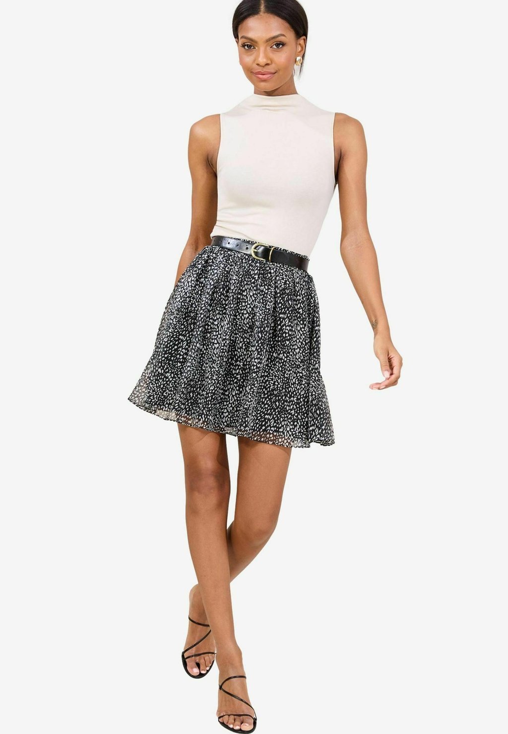 

Мини-юбка A-line skirt Lipsy, черный