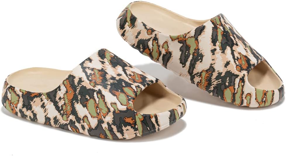 

Шлепанцы Cloud Slides для женщин и мужчин, шлепанцы на платформе, нескользящие, быстросохнущие, мягкие, легкие, с толстой подошвой и открытым носком, для дома и улицы Youermei, черный