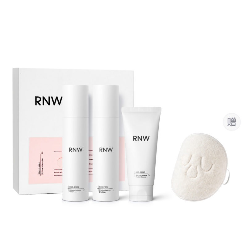 

Набор для ухода за кожей с ниацинамидом для осветления, увлажнения и питания: тоник 125 мл + эмульсия 125 мл + очищающее средство 80 г RNW, skin care set (set of x) (water+lotion+cleansing milk+cold and hot towels)