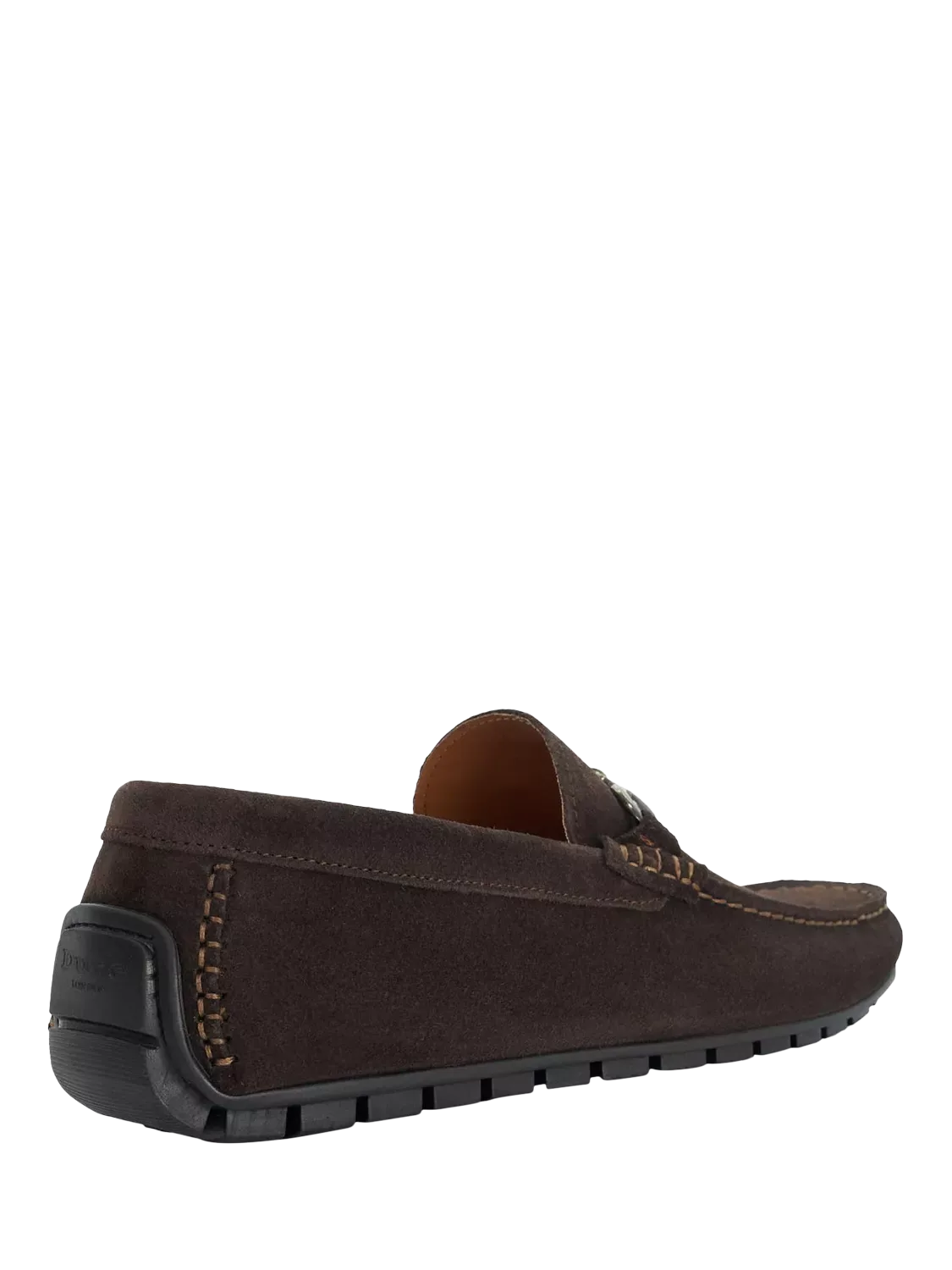 Мокасины-лоферы Brackon из замши с отделкой под кинжал Dune London, Brown — фото 3