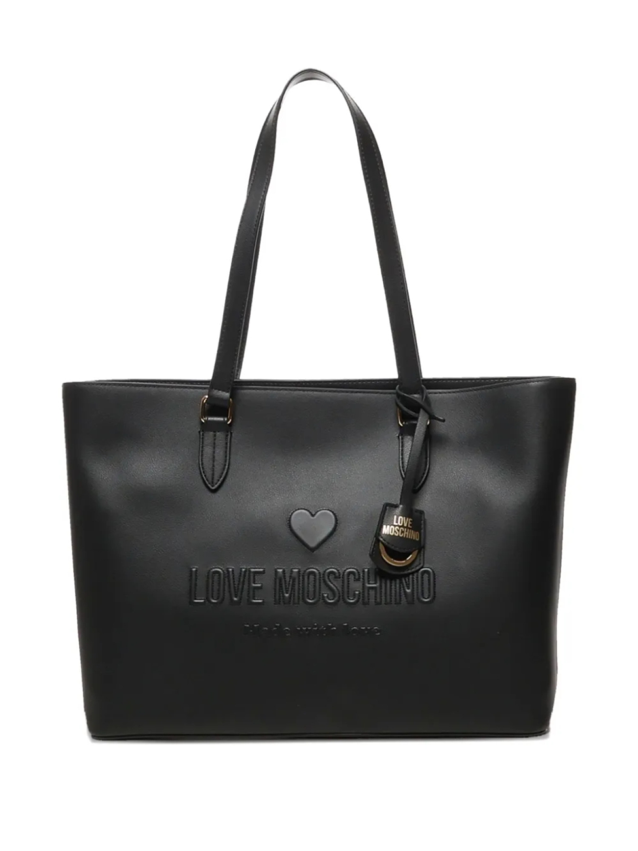 

Сумка через плечо Love Moschino с тисненым логотипом в форме сердца, черный