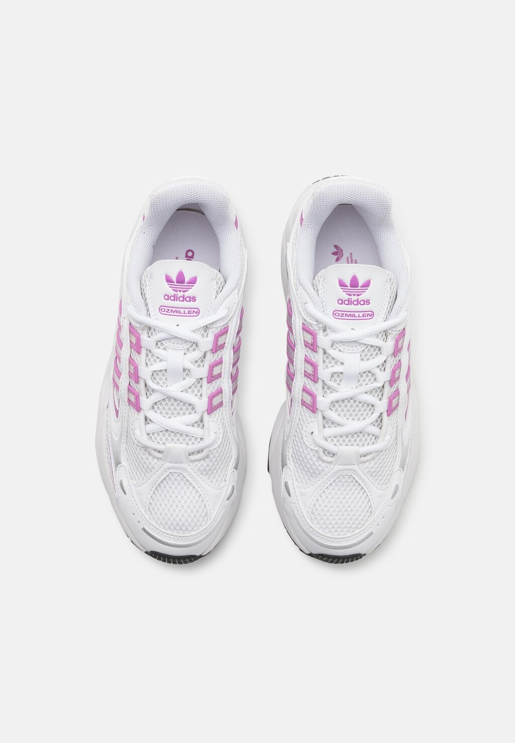 

Кроссовки Ozmillen adidas Originals, обувь белый/preloved фиолетовый/серебристый металлик