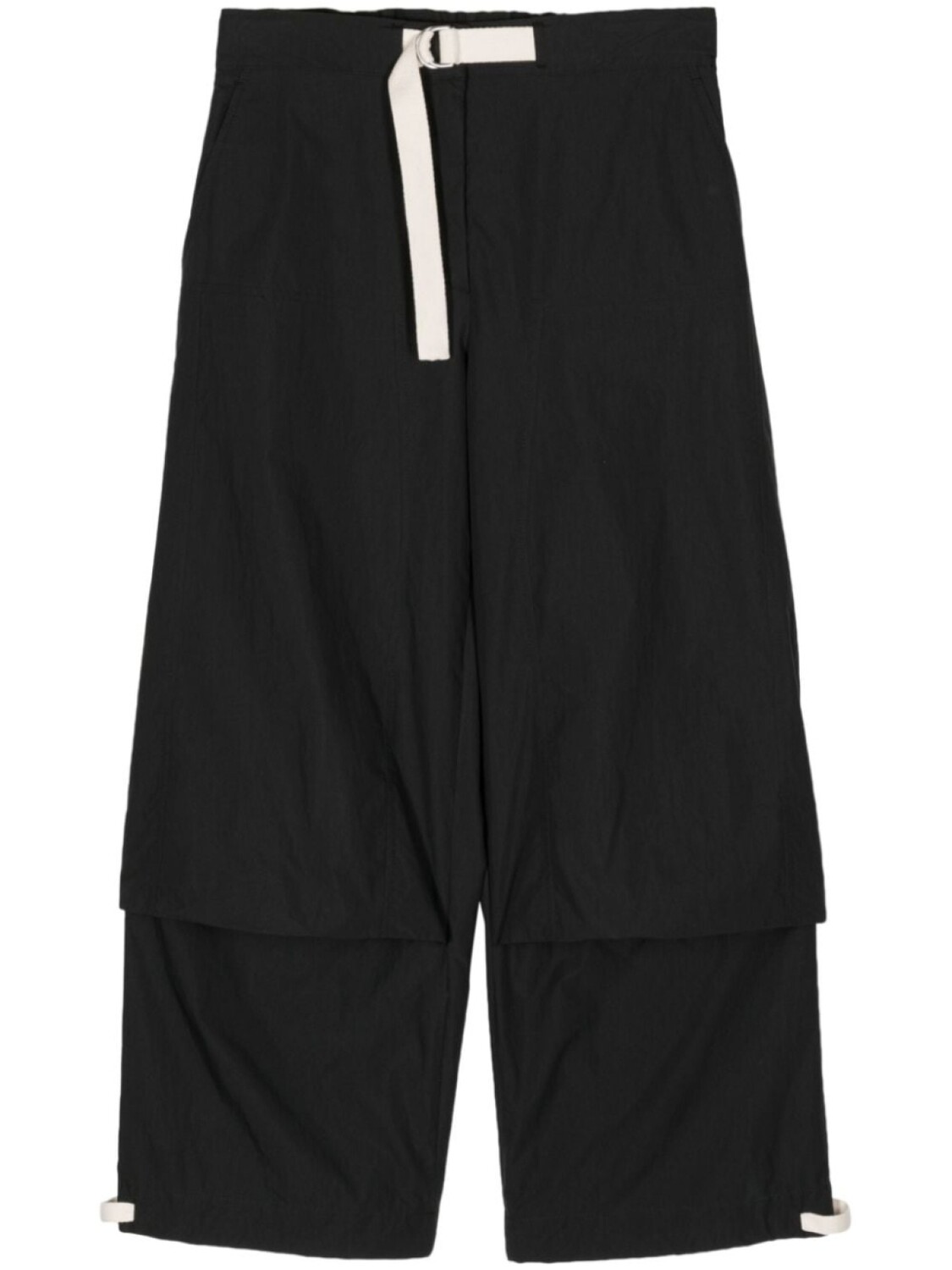 

Укороченные брюки на кулиске Jil Sander, черный