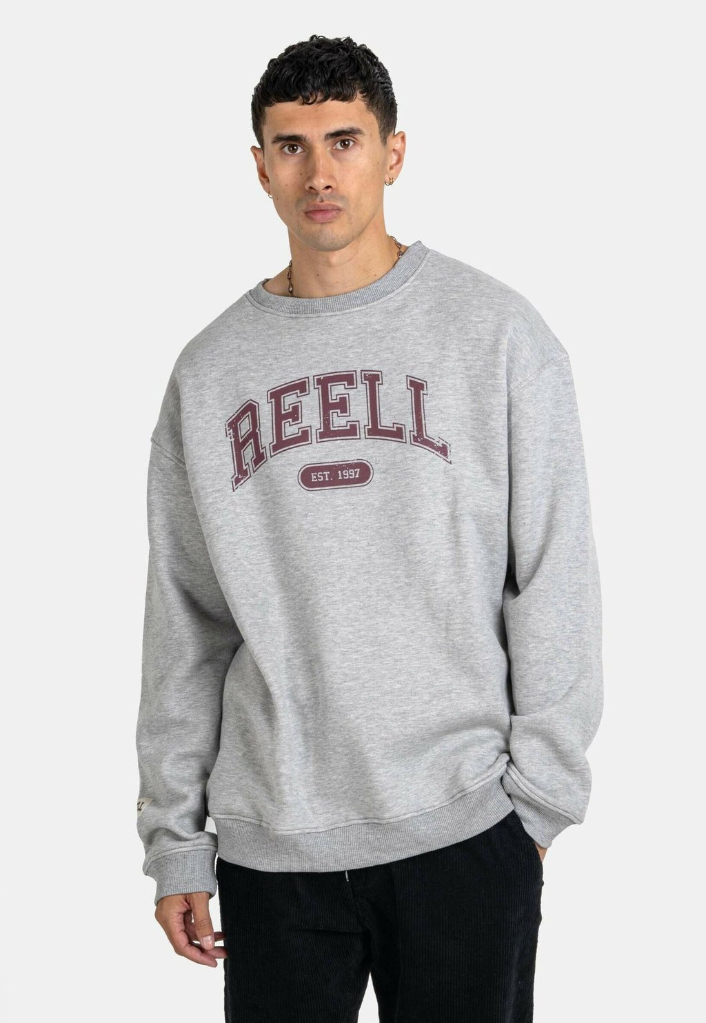 

Толстовка TEAM CREWNECK Reell, цвет grey melange