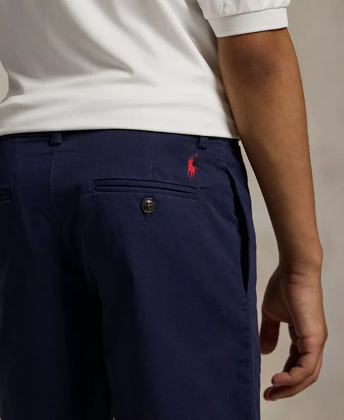 Прямые шорты из стретч-ткани для мальчиков-подростков Big Boys Polo Ralph Lauren, синий — фото 3