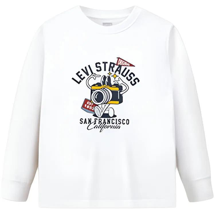 Детская футболка с круглым вырезом Levis, Black Beauty — фото 3