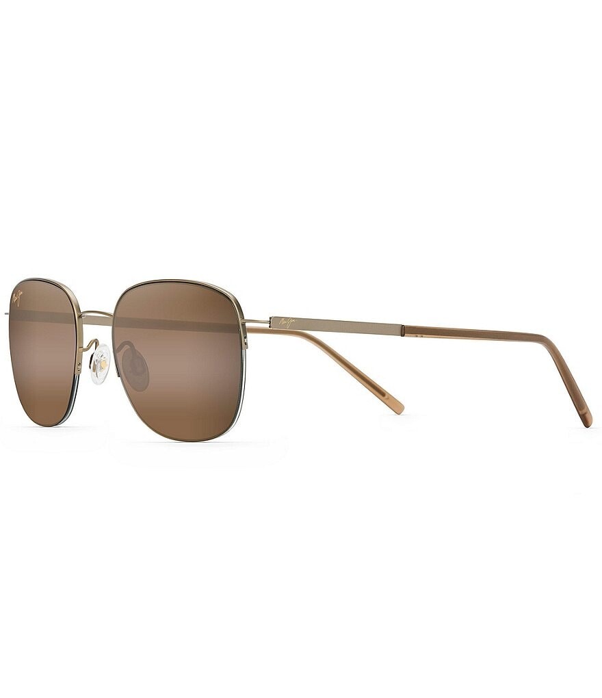 

Солнцезащитные очки унисекс Maui Jim с кратерной оправой PolarizedPlus2, квадратные 52 мм, коричневый