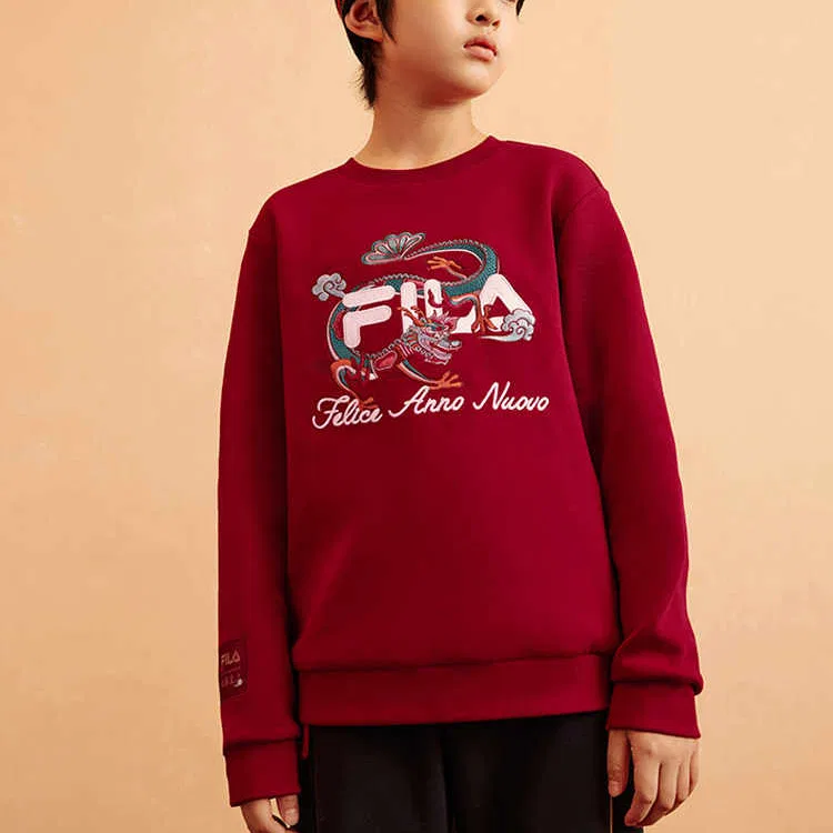 Свитшот FILA KIDS Rhythm Red Teenagers красный — фото 4