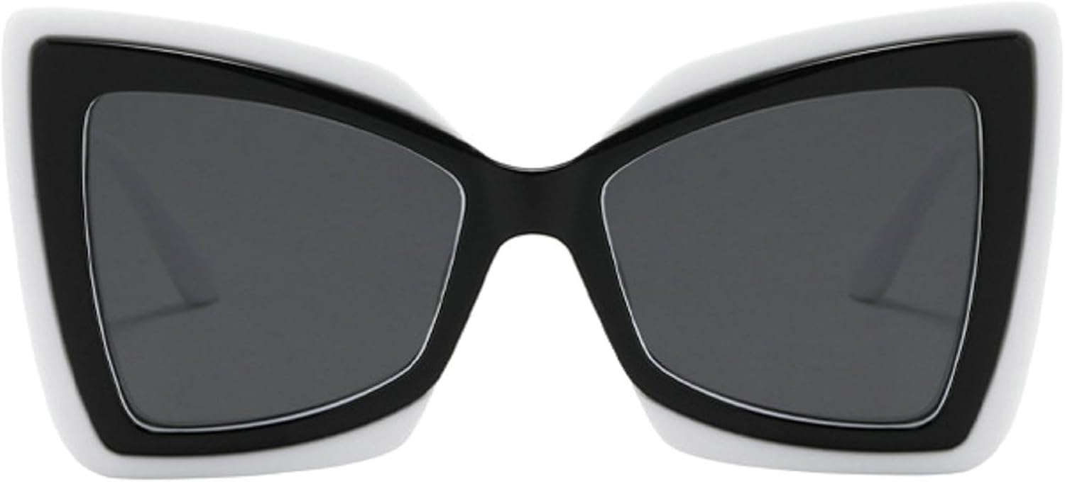 

Модные солнцезащитные очки «кошачий глаз» с бабочками, защита от ультрафиолета UV400, женские, увеличенного размера, современные, для активного отдыха и путешествий, солнцезащитные очки N47 mincl, Black