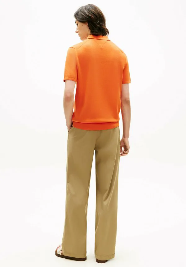 Рубашка-Поло стандартного кроя из трикотажа. Tommy Hilfiger, Brilliant Orange — фото 3