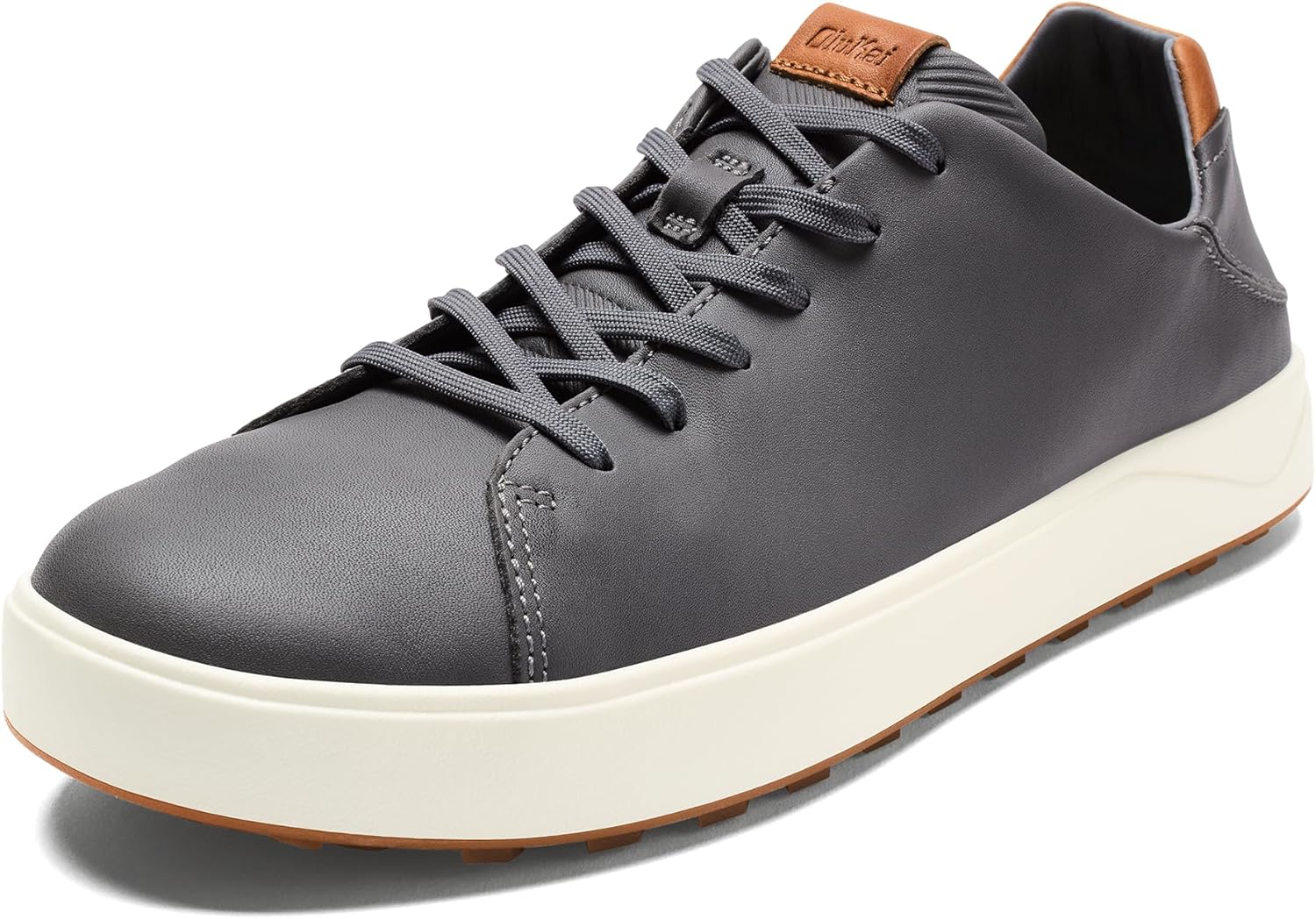 

Мужские гольф-туфли OLUKAI Wai'alae, без шипов, из мягкой кожи полного зерна с анатомической стелькой, водонепроницаемые и устойчевые к пятнам, Stone/Stone