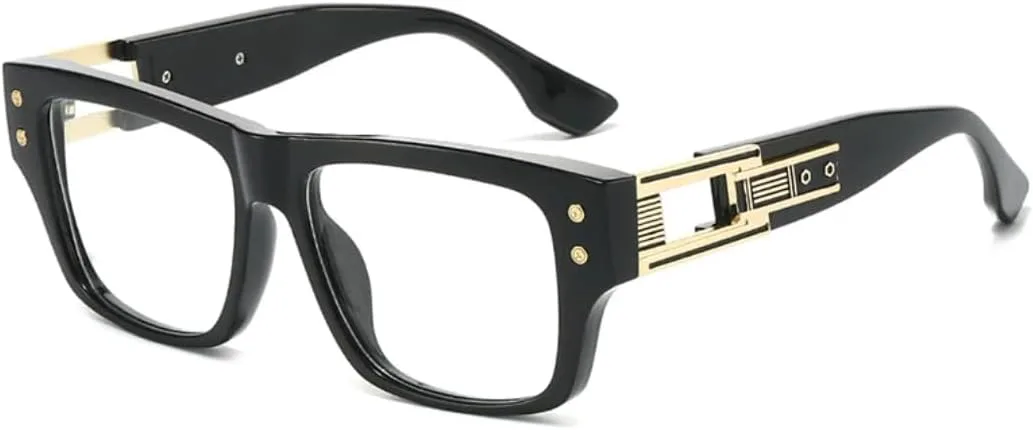 

Мужские солнцезащитные очки UV400 в стиле ретро с заклепками; женские солнцезащитные очки с градиентным покрытием и полой конструкцией UUPTTPL, Black Clear