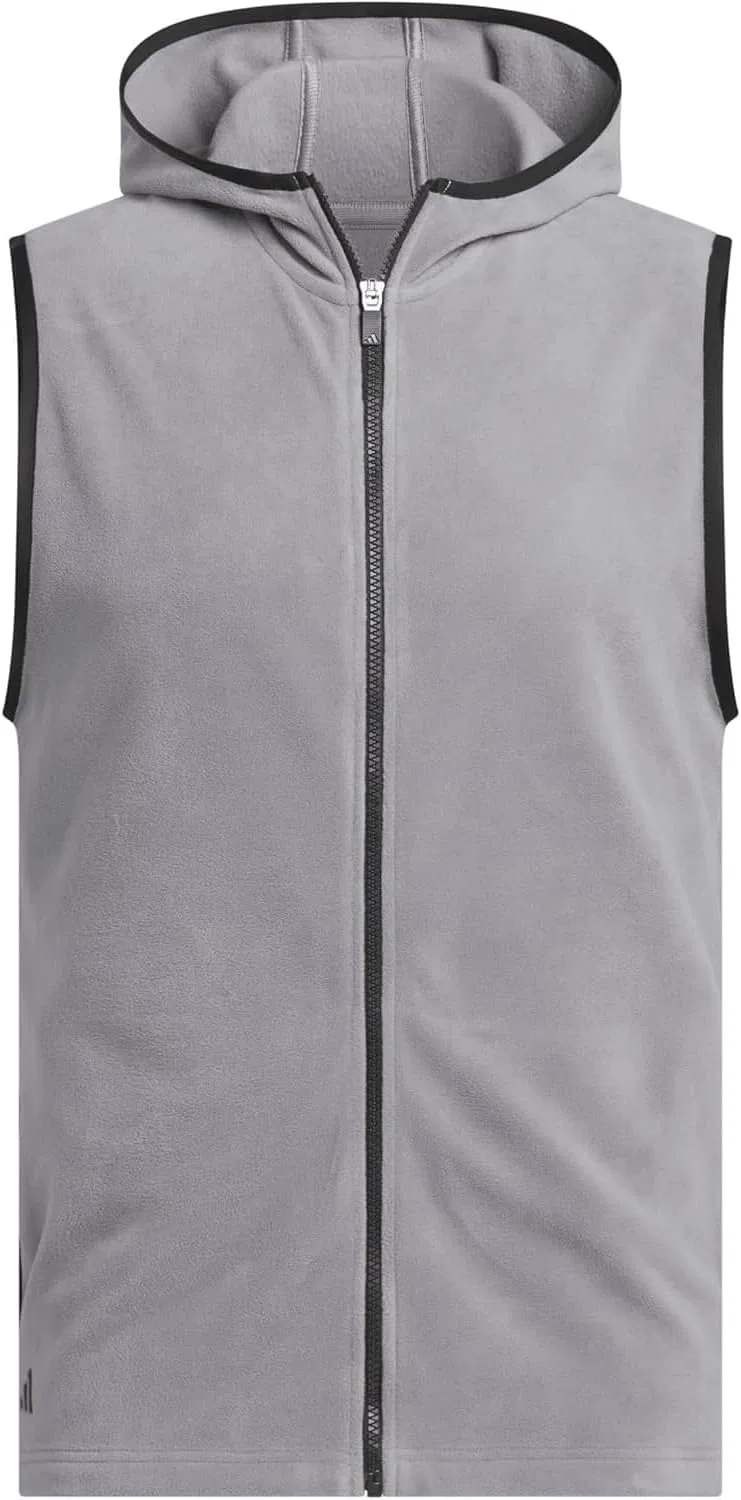 Мужская флисовая толстовка Adidas Ultimate365 с полной застежкой-молнией, Grey Three