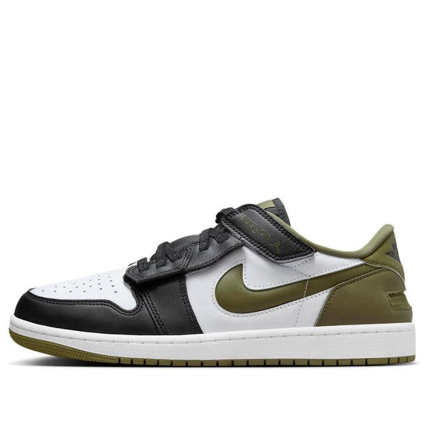 

Кроссовки 1 low easyon 'white black medium olive' Air Jordan, белый