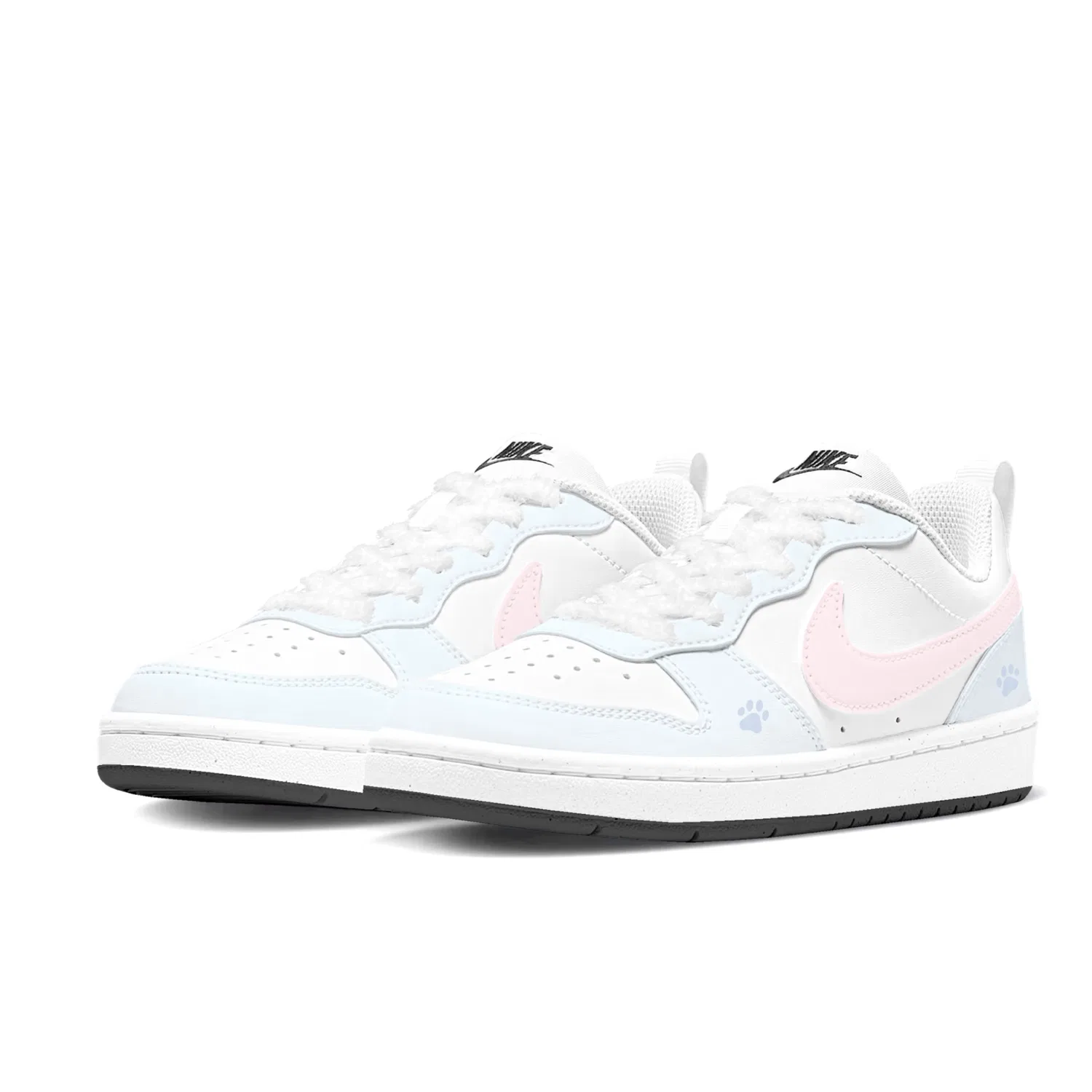 Детские кроссовки для скейтбординга Nike Court Borough Low Blue Pink — фото 4