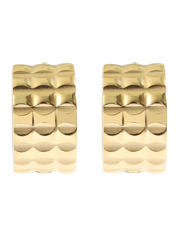 

Adeliás Серьги унисекс - серьги-кольца на шарнирах из нержавеющей стали с золотым покрытием