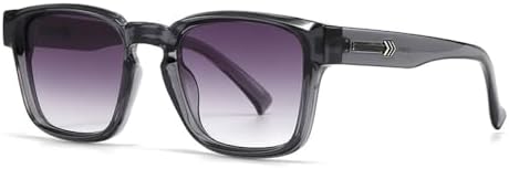 

Модные квадратные солнцезащитные очки для женщин, градиентные оттенки, защита от УФ-излучения UV400, ретро-заклепки, трендовые солнцезащитные очки для мужчин MTZJH, Gray Gray Gradient