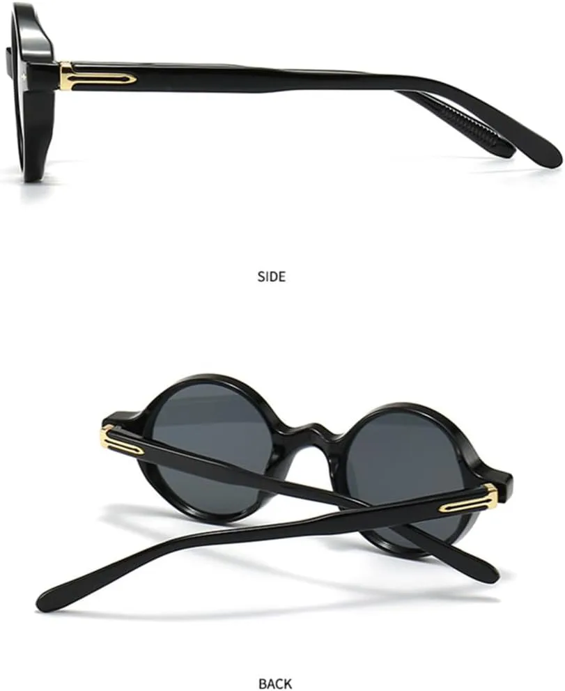 

Ретро круглые панк-солнцезащитные очки для женщин с градиентным зеленым оттенком и защитой от УФ-излучения UV400; мужские солнцезащитные очки с заклепками LANGSER, 2