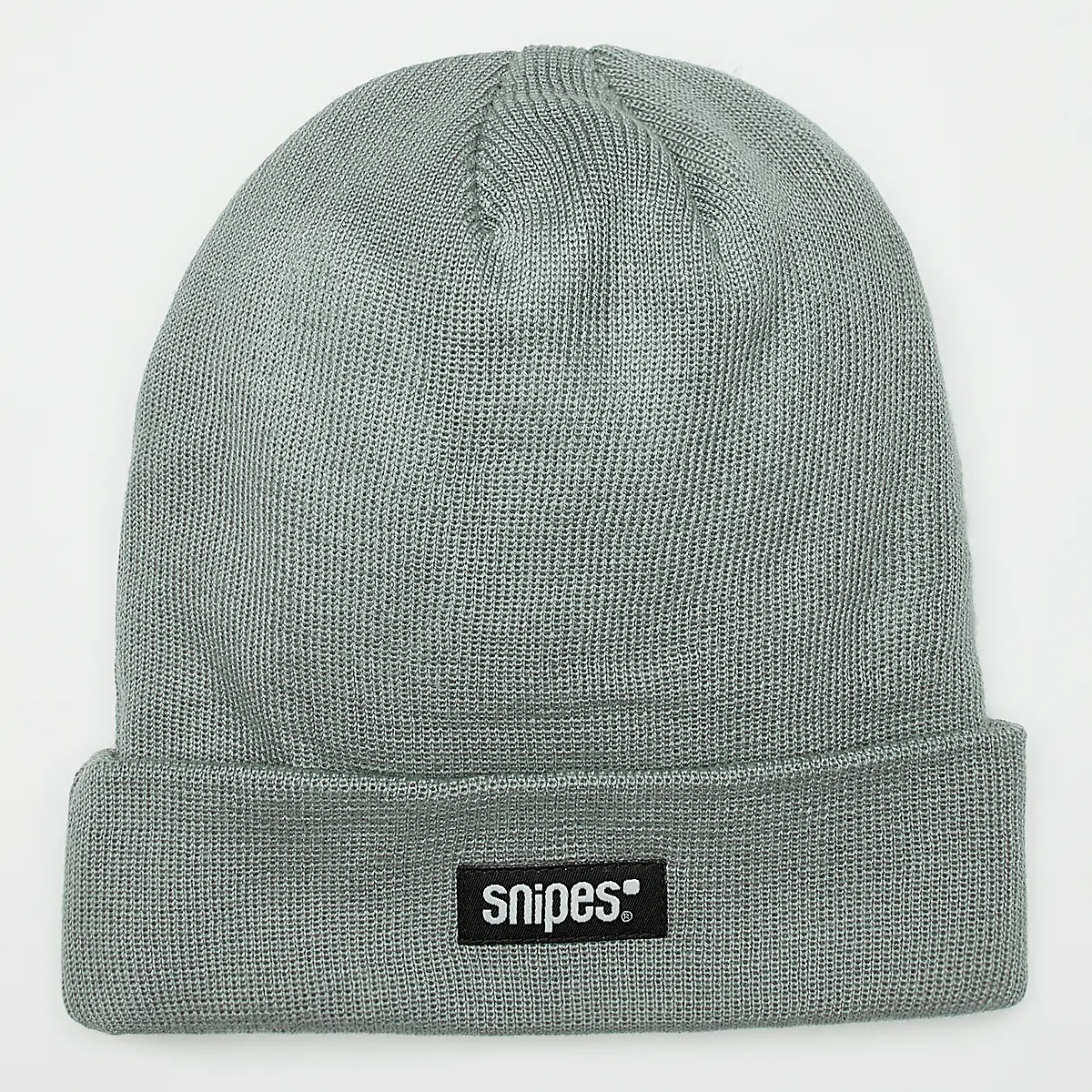 

Шапка SNIPES Woven Basic Logo Beanie, серый