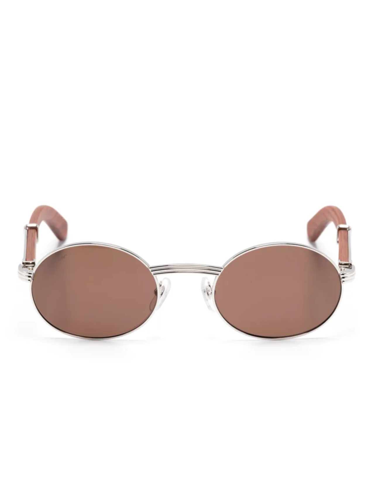 

Cartier Eyewear Première de Cartier солнцезащитные очки, серебряный