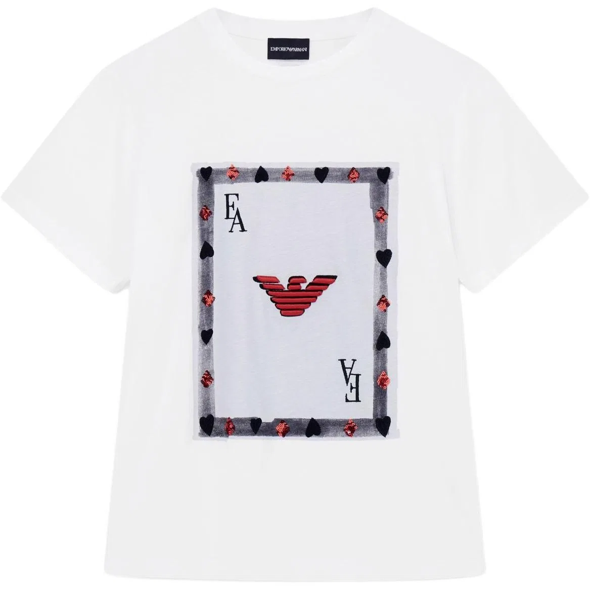 Футболка Regular Women's White EMPORIO ARMANI