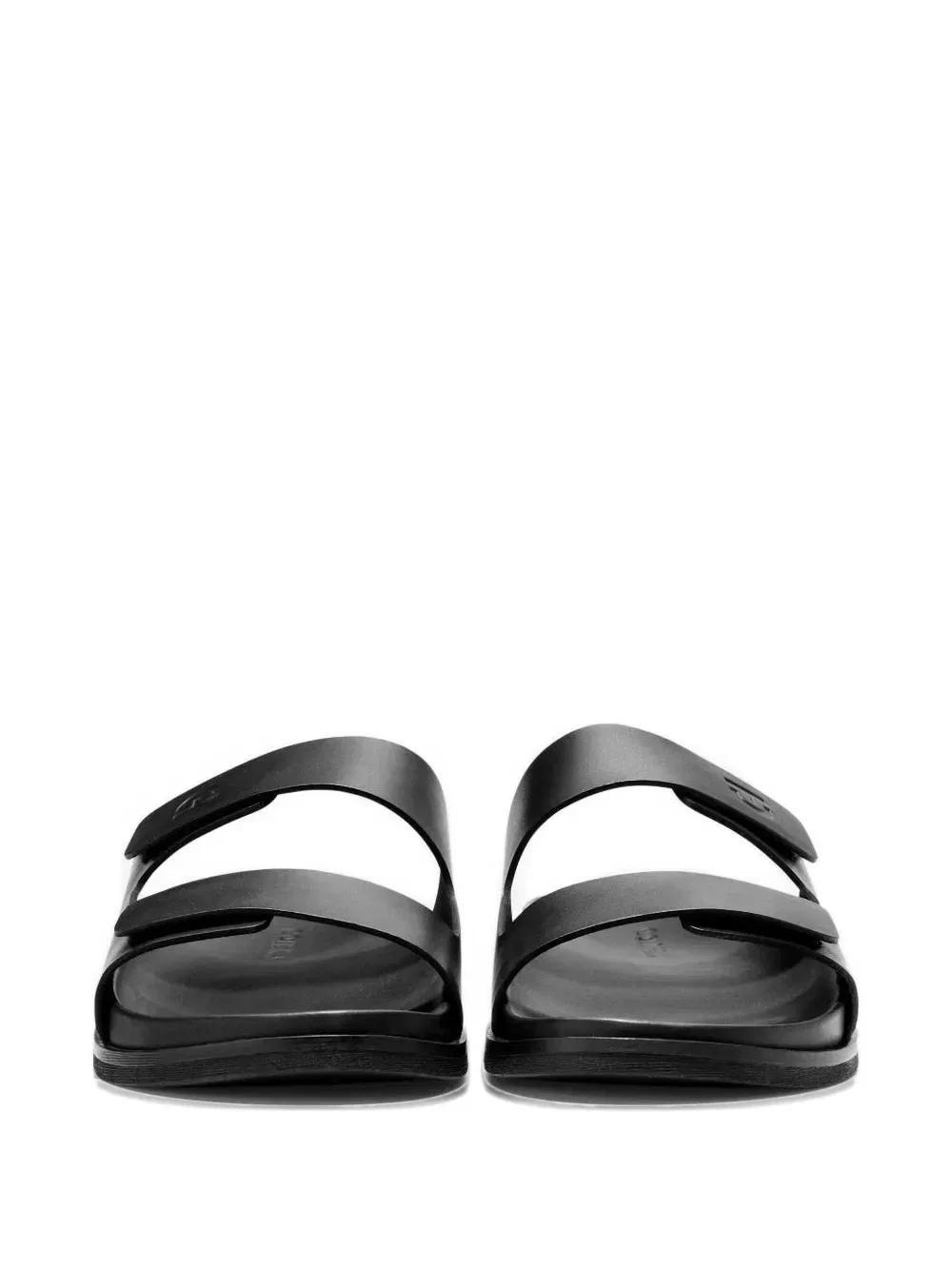 Сандалии на липучке с тисненым логотипом Cole Haan, черный — фото 2