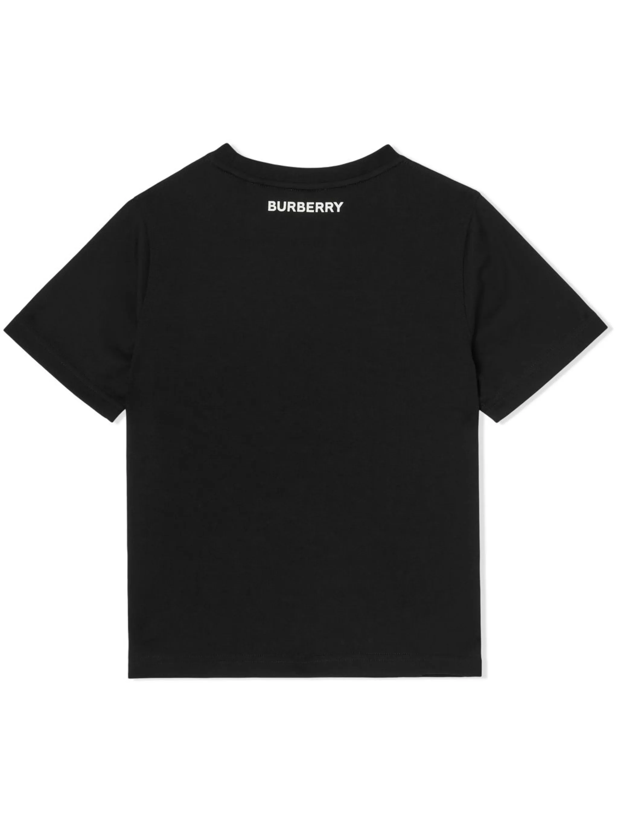 Футболка со вставкой в клетку Vintage Check Burberry Kids, черный — фото 2